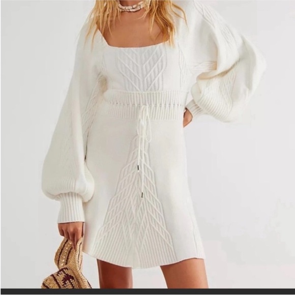 Free People Sweaters - FREE PEOPLE Emmaline Sweater Mini Dress